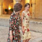 En una recepci&oacute;n con la sociedad civil mallorquina celebrada en el Palacio de la Almudaina.