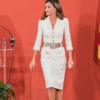 En la entrega de los premios Rey Jaime I en la Lonja de Valencia.