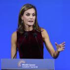 En su discurso en la cumbre mundial de l&iacute;deres contra el c&aacute;ncer en el Palacio de la Tesorer&iacute;a de M&eacute;xico.