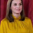 En una recepci&oacute;n al Presidente de Palestina, Mahmoud Abbas, en el Palacio Real de Madrid.