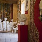 Propaganda soviética ubicada en el museo.