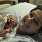 "No sabíamos si íbamos a tener un niño o una niña, así que lo que pensé fue '¡Es un niño! ¡Y es perfecto, y está aquí!"