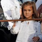 Julia ha sido una de las m&aacute;s fieles seguidoras de su padre. Aqu&iacute; en una corrida en Povedilla (Albacete).