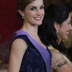 En la cena de gala en honor al presidente de Perú, Ollanta Humala, y su esposa, Nadine Heredia