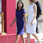 La reina Letizia junto a la primera dama de Perú, Nadine Heredia Alarcón, esposa de Ollanta Humala