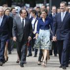 De visita de Estado en Francia, acudiendo a una exposición sobre Velázquez