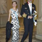 En el 75º cumpleaños de la reina Margarita de Dinamarca, en Copenhague.