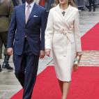 Junto al príncipe Guillermo de Luxemburgo, en Luxemburgo.