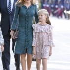 En el desfile de las Fuerzas Armadas.