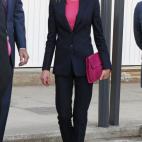 Durante la apertura del curso de Formación Profesional en Calahorra, La Rioja.