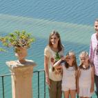 Durante una visita a la finca Raixa, en la sierra de Tramuntana.