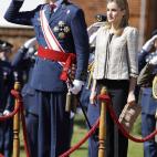 En León, durante la entrega de reales despachos de empleo en la Academia Básica del Aire.