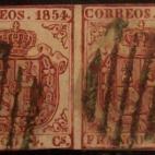 "Magnífica pareja de falsos postales, única conocida en todo el mundo, el tipo 2 a la izquierda y el tipo 9 a la derecha", señala el vendedor. "Por mucho que busque, no encontrará otra igual, ya que solo existe esta pareja", continúa. "Era ...