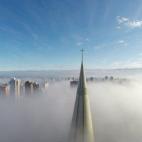 Primer premio en categoría 'lugares': Sobre la niebla, hecha en Maringá, Paraná, Brasil