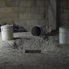 En este punto desaparecen las huellas, por lo que se supone que alguien debió de recoger allí al 'Chapo' Guzmán.