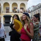 En el desfile de Chanel en La Habana (Cuba)