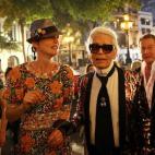 En el desfile de Chanel en La Habana (Cuba)