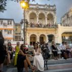 En el desfile de Chanel en La Habana (Cuba)