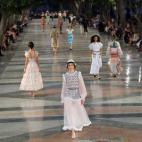 En el desfile de Chanel en La Habana (Cuba)