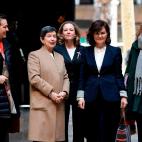 Las ministras llegan al Consejo de este viernes.