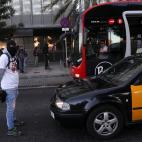 Manifestaciones frente a Llotja de Mar.