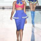 En el desfile de Andrés Sarda en la 60ª edición de Mercedes-Benz Fashion Week Madrid, primavera/verano 2015.