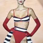 En el desfile de Andrés Sarda en la 60ª edición de Mercedes-Benz Fashion Week Madrid, primavera/verano 2015.