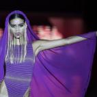 En el desfile de Andrés Sarda en la 60ª edición de Mercedes-Benz Fashion Week Madrid, primavera/verano 2015.