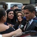 Fabio Cardoso, comisario de la divisi&oacute;n de homicidios de la Secretar&iacute;a de Seguridad de R&iacute;o de Janeiro, explicando los primeros datos.