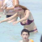 La exministra de Sanidad Leire Pajín, de vacaciones en Menorca en 2011.