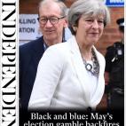 &quot;Vapuleada: el plan electoral de May se le vuelve en contra&quot;.