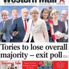 &quot;Los tories pierden la mayor&iacute;a absoluta, seg&uacute;n los sondeos&quot;.
