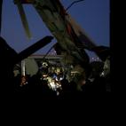 ANKARA, TURKEY - DECEMBER 13 : Rescue workers evacuate injured passengers after high-speed train crashed in Turkish capital Ankara on December 13, 2018. (Photo by Dogukan Keskinkilic/Anadolu Agency/Getty Images)