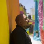 Enrique Gómez en las calles de Pachuca