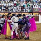 La cogida de Francisco Rivera Ordóñez en la plaza de toros de Huesca