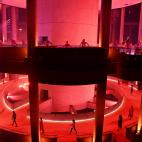 El escenario del desfile