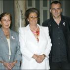 Junto a la alcaldesa de Valencia, Rita Barberá, y el actor José Coronado durante la Mostra de Cine de Valencia de 2006