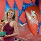 Valeria Golino, la actriz italiana que ha ganado la Copa Volpi.