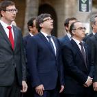 El president junto al conseller de Presidencia, Jordi Turull.