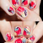 Saca a la artista que llevas dentro y deja que el pincel haga lo suyo. Vía Little Nails.