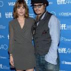 En la conferencia de prensa de 'Black Mass', el lunes 14 de septiembre en el Festival de Cine de Toronto