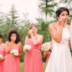 "La boda de Jazell y Paul tuvo a las damas de honor más emocionadas del mundo. La mayor parte del tiempo, sólo una o dos lagrimeaban, pero casi todas ellas lloraron ese día mientras Jazell recitaba sus votos" - Jenn Tai