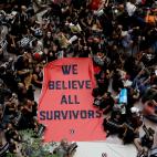 Las protestas contra Kavanaugh han llegado hasta el interior del Senado.