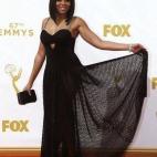 La actriz de Empire vestida por Alexander Wang de vaporoso negro.