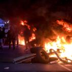 Barricadas por la huelga del metal en C&aacute;diz