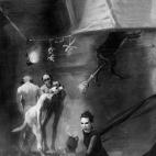 Ver&oacute;nica Echegui y Goya. A partir de Francisco de Goya, La cocina de los brujos, hacia 1798.