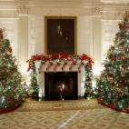 Dos &aacute;rboles y muchas fotos para decorarlos.