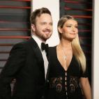 El actor Aaron Paul y su mujer Lauren Parsekian