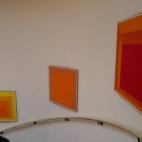 De abajo a arriba: Homage to Square, 1963. Josef Albers Homage to the Square: Fall Finale, 1962. Josef Albers Homage to the Square, 1967. Josef Albers