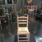 La silla de la actriz Nathalie Poza y el artista José Luis Rayos